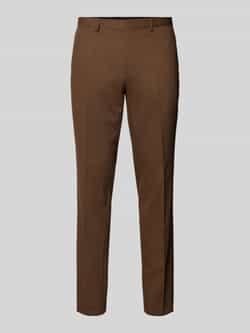 HUGO Slim fit pantalon met persplooien model 'Hesten'