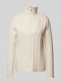 B.Young Gebreide pullover met kabelpatroon model 'Nopa'