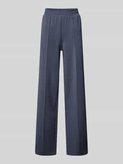 Christian Berg Woman Straight leg sweatpants met vaste persplooien