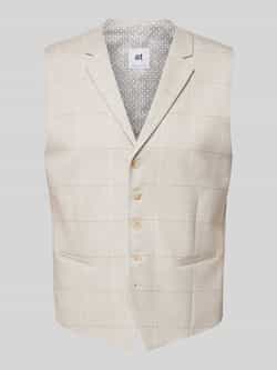 ATELIER TORINO Gilet met paspelzakken