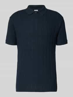 Selected Homme Slim fit poloshirt met structuurmotief model 'JADEN'