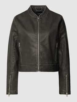 Only Leren jack ONLMINDY FAUX LEATHER WASHED JACKET OTW