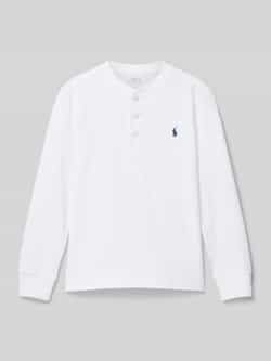 Polo Ralph Lauren Kids Shirt met lange mouwen en ronde hals model 'HENLEY'