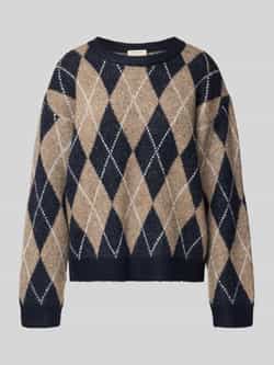 FREE QUENT Gebreide pullover met ronde hals model 'Grsargyle'