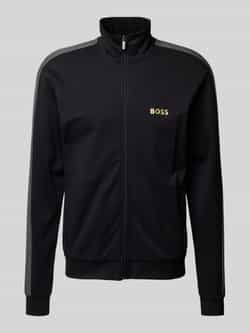 BOSS Sweatvest Tracksuit jacket met een ritssluiting bij de kraag