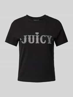 Juicy Couture T-shirt met siersteentjes en ronde hals