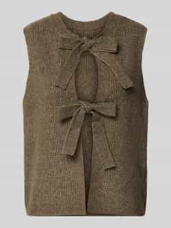 Pieces Regular fit mouwloos vest met striksluiting model 'SILLY'