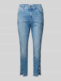 Angels Slim fit broek met contrastpaspels model 'Ornella'