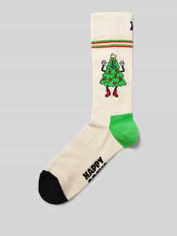 Happy Socks Sokken met motiefstitching model 'Happy Tree'