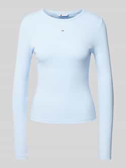 Tommy Jeans Slim fit shirt met lange mouwen en logostitching