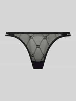 HUGO String met labelprint model 'Sporty Lace'