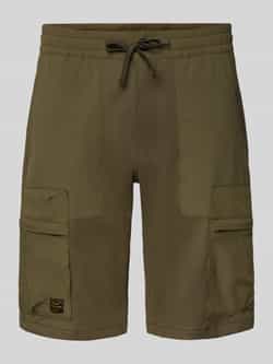 PME Legend Regular fit korte cargobroek met elastische band model 'AIRYLON'