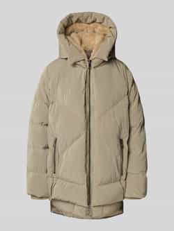 Blonde No. 8 Lange winterjas met imitatiebont model 'FROST'