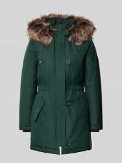 Only Getailleerde parka met imitatiebont model 'IRIS'