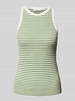 Knowledge Cotton Apparel Top met ronde hals