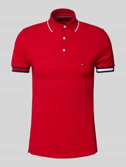 Tommy Hilfiger Slim fit poloshirt van een mix van katoen en elastaan
