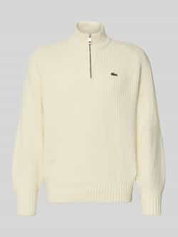 Lacoste Regular fit schipperstrui van zuivere wol
