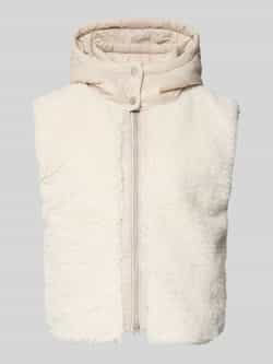 Regular fit gilet met teddybont, model 'Yetibabe'