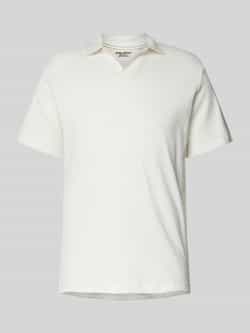 Blend Slim fit poloshirt met structuurmotief