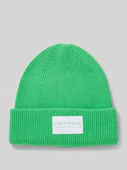 Only Beanie met omslag en labelpatch model 'ALPHA'