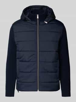 Marc O'Polo Regular fit gewatteerd jack van materiaalmix