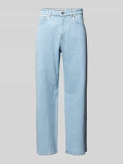 Lacoste Rechte snit biologische katoenen jeans Blue Heren