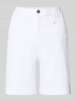 Oui Korte regular fit jeans met steekzakken