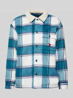 Tommy Jeans Regular fit overhemdjack met knoopsluiting model 'CHECK SHERPA'