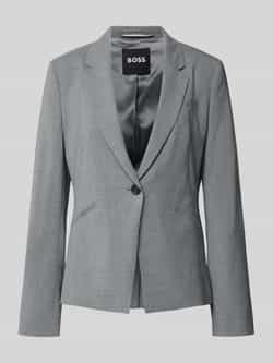 Boss Regular fit korte blazer van scheerwol