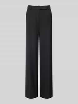 LUISA CERANO Wide leg stoffen broek met riemlussen
