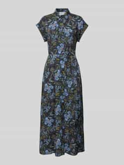 Jake*s Casual Overhemdjurk van viscose met strikceintuur