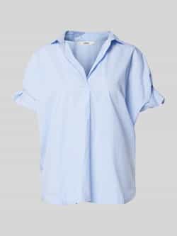 0039 italy Relaxed fit blouseshirt met ruches model 'DERRY FANCY'