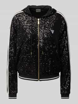 Guess Activewear Sweatjack met pailletten model 'MINI SEQUINS'