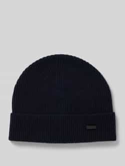 HUGO Beanie met labeldetail model 'Xamiro'