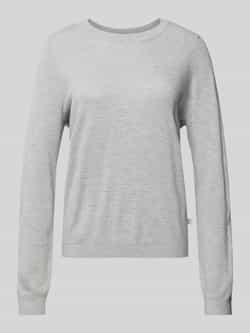 Q S designed by Trui met ronde hals in tricot-look
