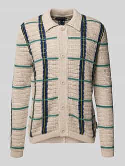 Marc O'Polo Regular fit gebreid jack van katoenmix