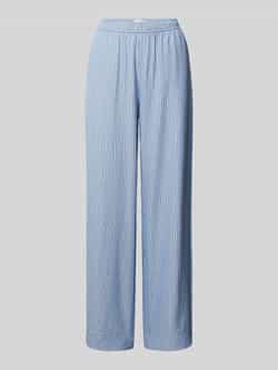 Jake*s Collection Straight leg stoffen broek met structuurmotief