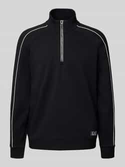 EA7 Emporio Armani Sweatshirt met opstaande kraag en ritssluiting