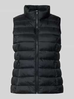 Jake*s Casual Gilet met opstaande kraag en ritszakken