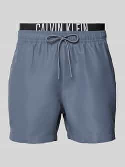 Calvin Klein Jeans Zwembroek Double Waistband Swim Shorts Grisaille