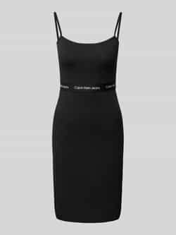 Calvin Klein Jurk met spaghettibandjes LOGO ELASTIC STRAPPY DRESS