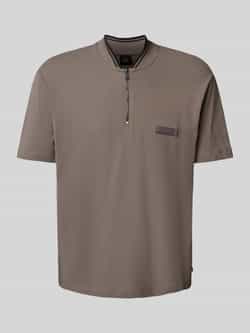 Armani Exchange Poloshirt met korte ritssluiting