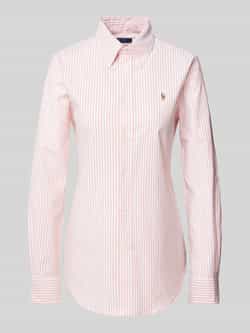 Polo Ralph Lauren Slim fit overhemdblouse met logostitching