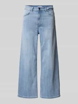 Rich & Royal 7 8 jeans Culotte lichtblauwe satijn denim