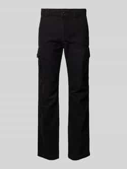 Boss Orange Regular fit cargobroek met deelnaden model 'Sista'