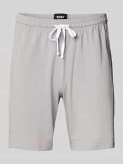 Boss Regular fit sweatshorts van een mix van katoen en elastaan