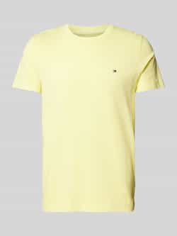 Tommy Hilfiger Slim fit T-shirt met logostitching model 'GARMENT'