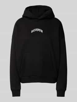 Review Hoodie met labelprint