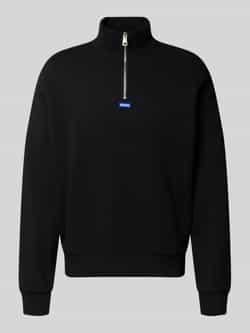 Hugo Blue Regular fit sweatshirt van puur katoen model 'NEELER'