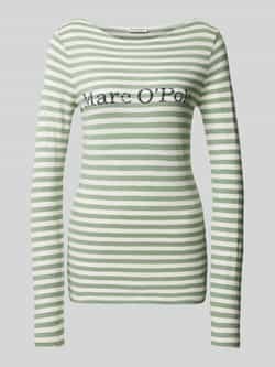 Marc O'Polo Regular fit shirt met lange mouwen van gestreept katoenjersey